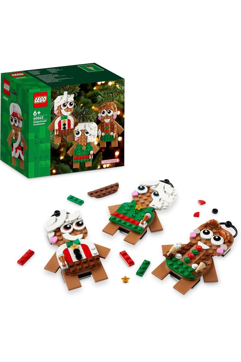 LEGO Gingerbread Ornaments Pack of 02- Christmas Tree Ornaments Building Set for Kids, Boys & Girls, Ages 6+ - 3 Gingerbread Decorations for Tree & Home - Gift Ideas for Kids - 40642 - Image 2